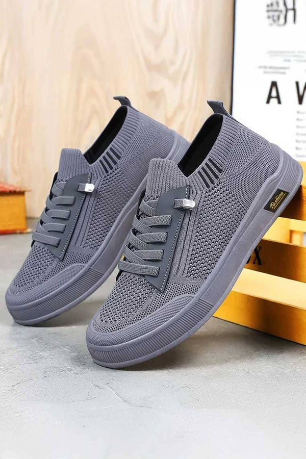Fashion Men's Knitted Upper Sneakers