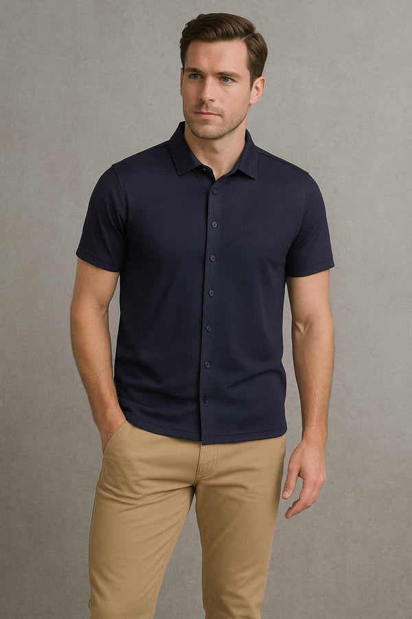 Jay Cee Men's Mesh Casual Shirt