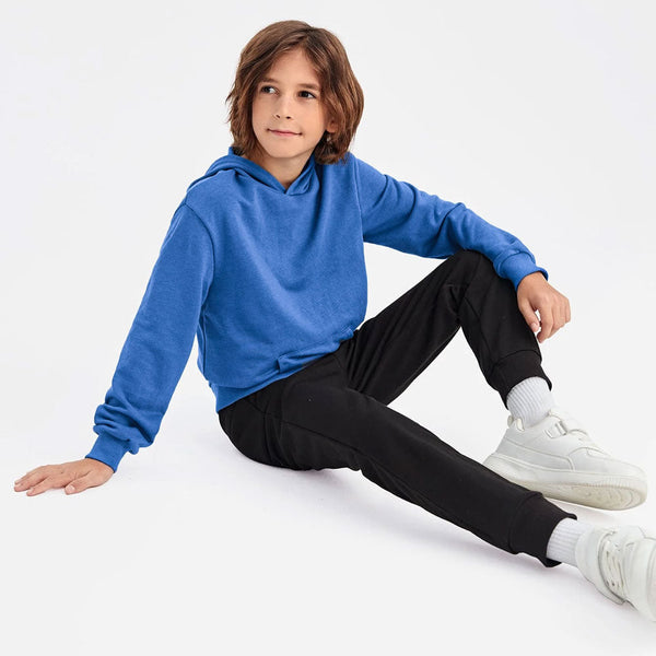 Three Layer Boy's Vicenza Long Sleeve Fleece Pullover Hoodie