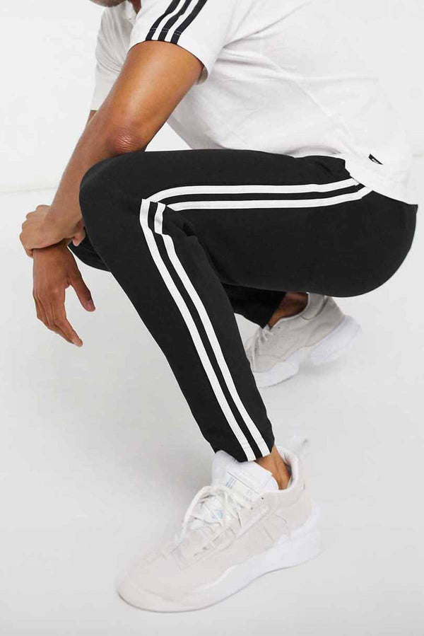 Men's Contrast Panel Striped Minor Fault Trousers