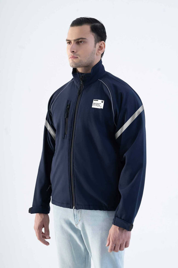 USQUARED Sleeves Reflective Stripe Performance Softshell Jacket