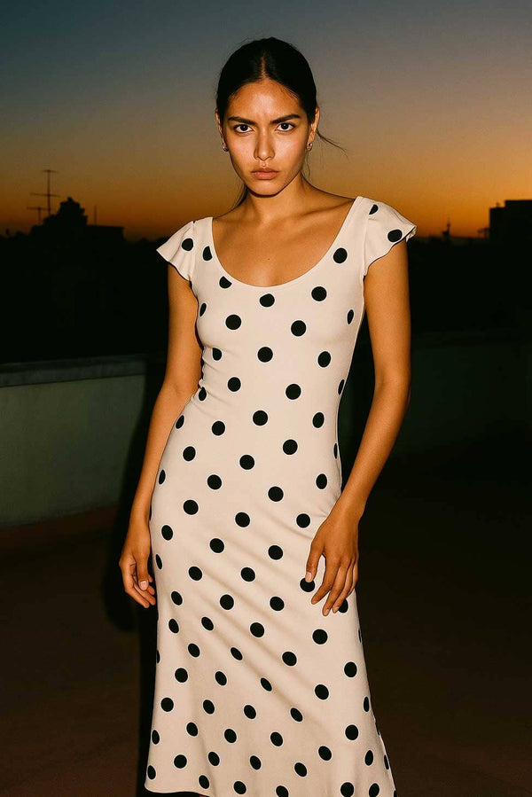 East West Women's Polka Dot Dress
