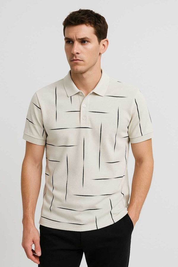 Max 21 Men's All Over Printed Minor Fault Polo Shirt