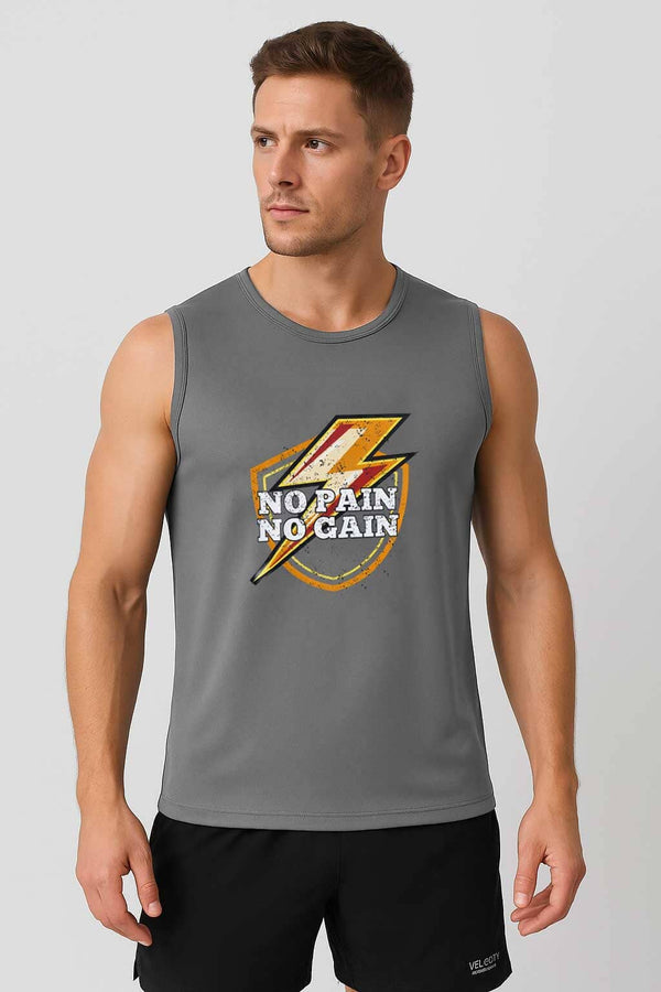 Polo Republica Men's No Pain No Gain Activewear Tank Top