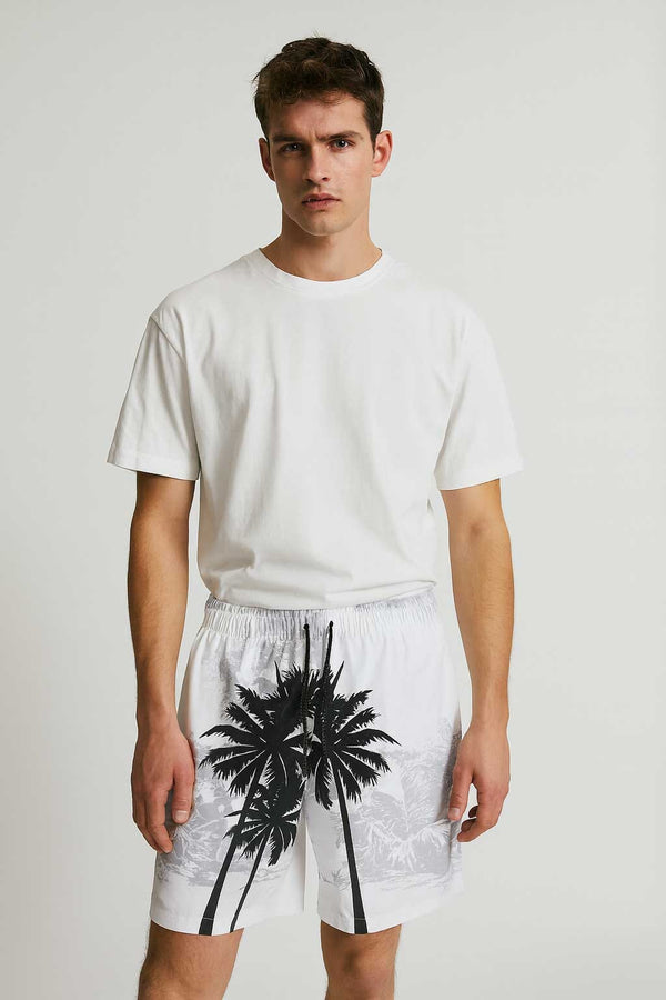 Men's Palm Tree Activewear Swim Shorts