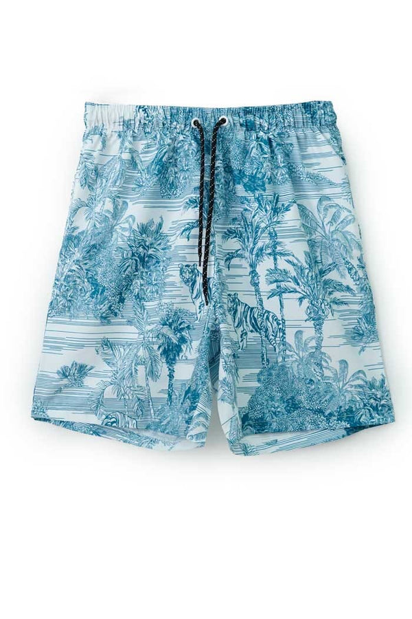 Men's Tropical Activewear Swim Shorts