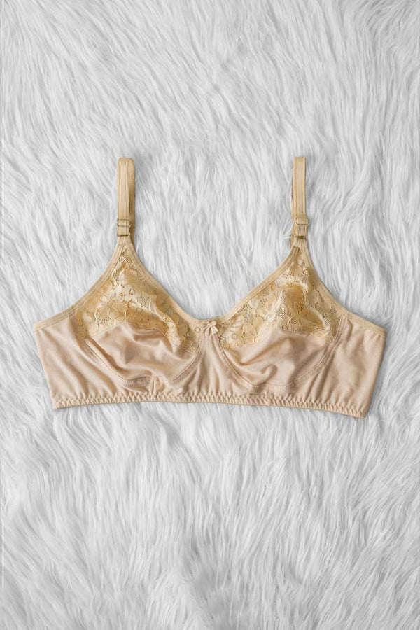 Gold Capri Women's Half Cup Net Bra