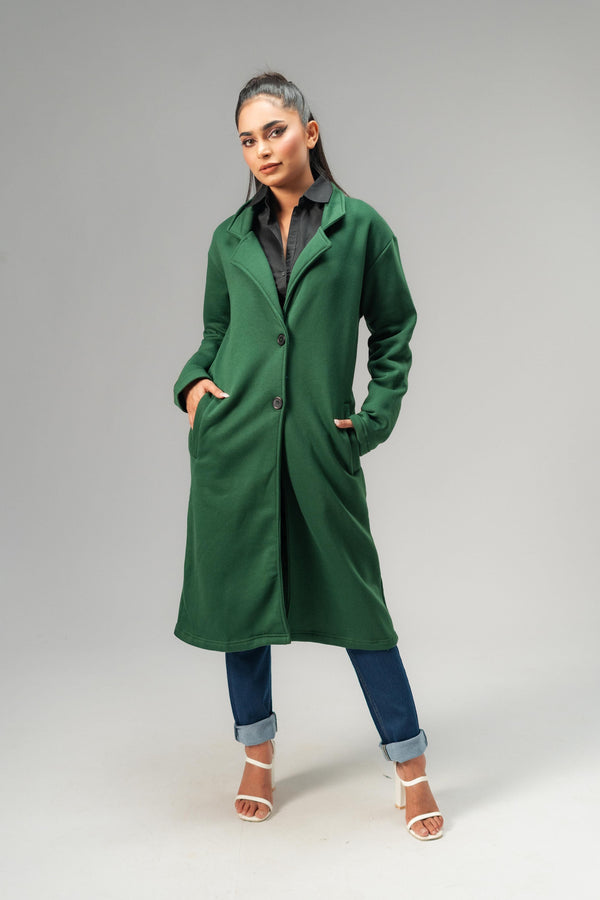 Polo Republica Women's Elegance Terry Long Coat - Premium Seasonal Wear