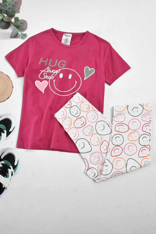 Mango Kid's Always Smile Printed Twin Set