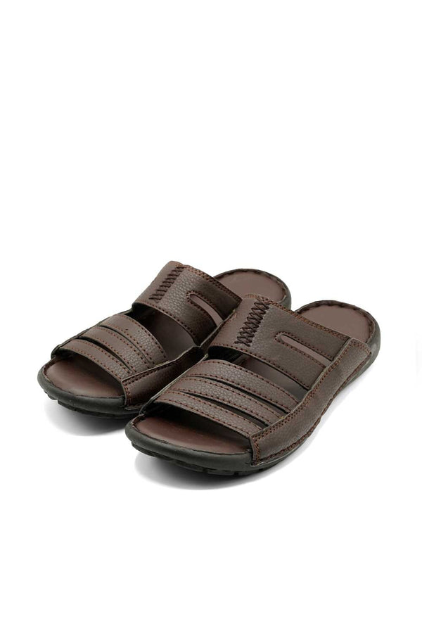 Men's Padded Insole Leather Chappal