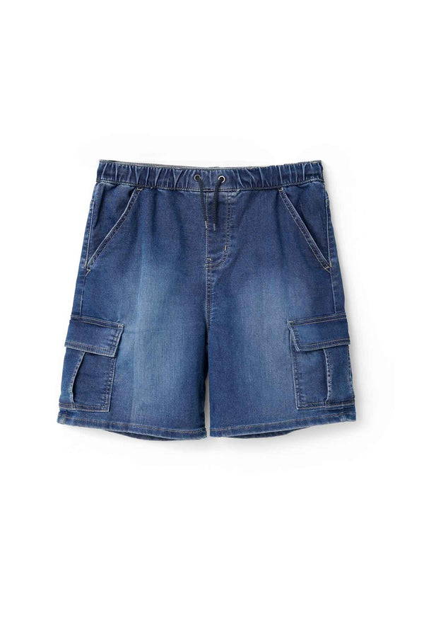 Cut Label Boy's Cargo Denim Shorts