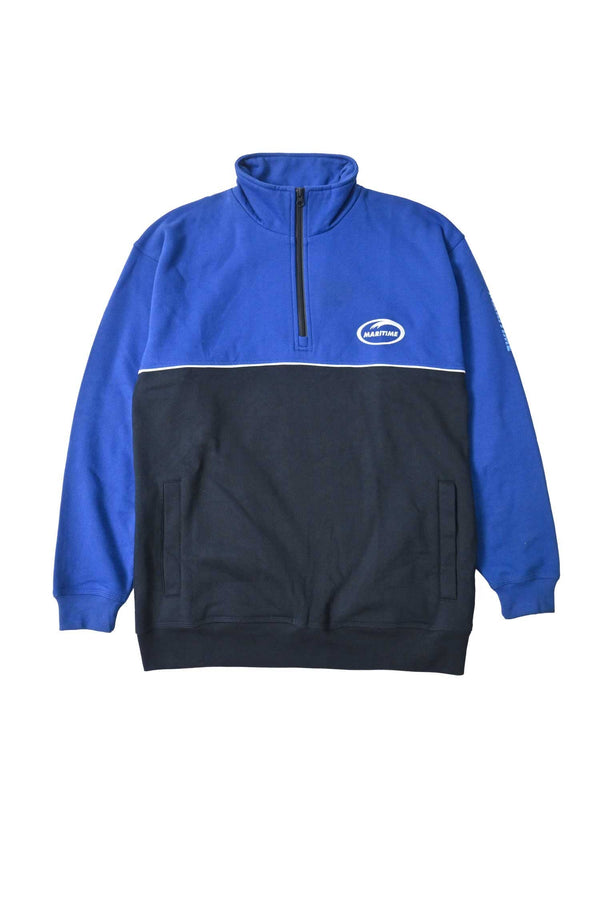 Men's Maritime Printed Quarter Zipper Fleece Sweat Shirt