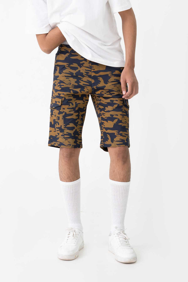 O&S Men's Camouflage Printed Cargo Shorts