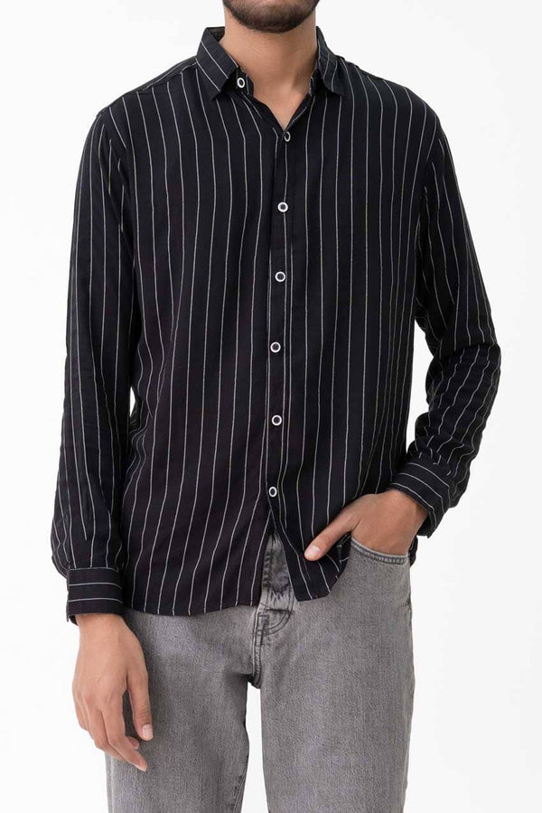 Scanners Men's Striped Casual Shirt
