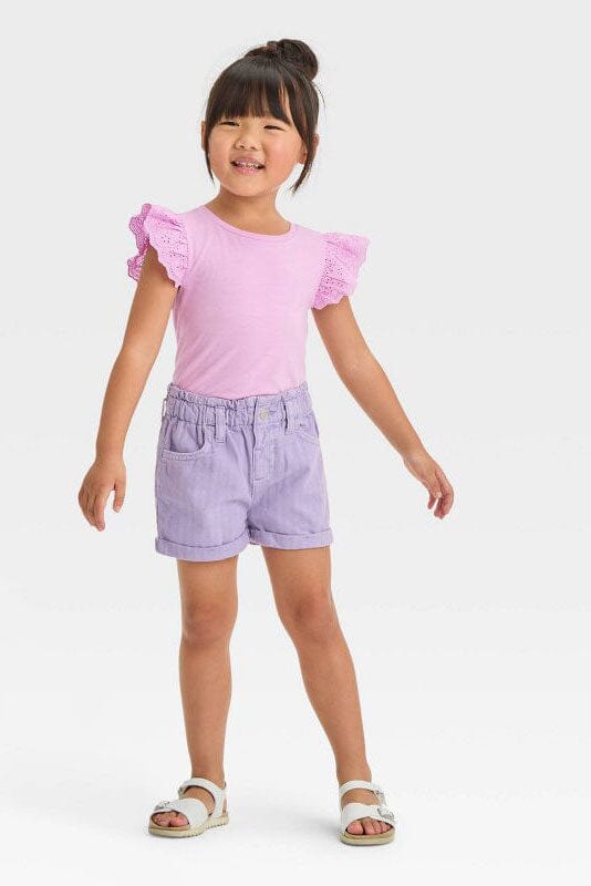 C&J Girl's High Rise Denim Shorts