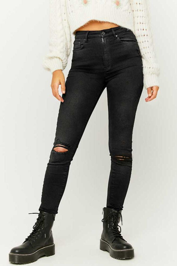 Tally Women's Distressed Style Skinny Fit Denim