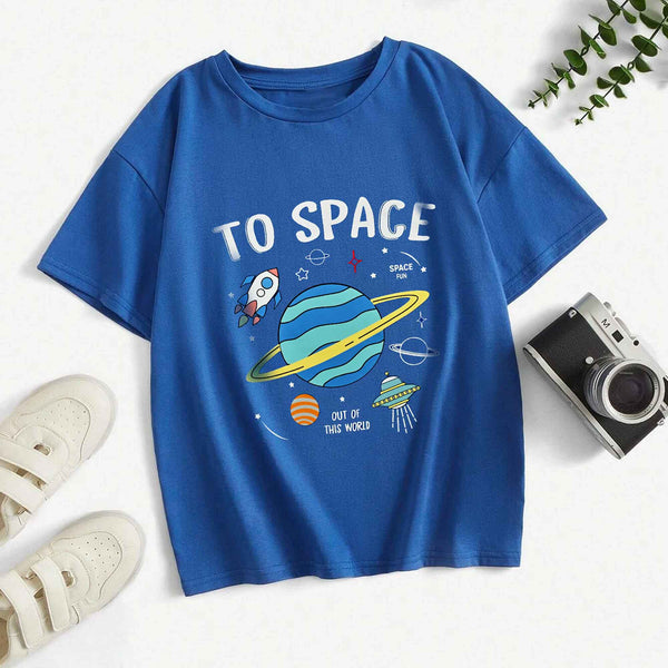 Polo Republica Boy's To Space Printed Tee Shirt