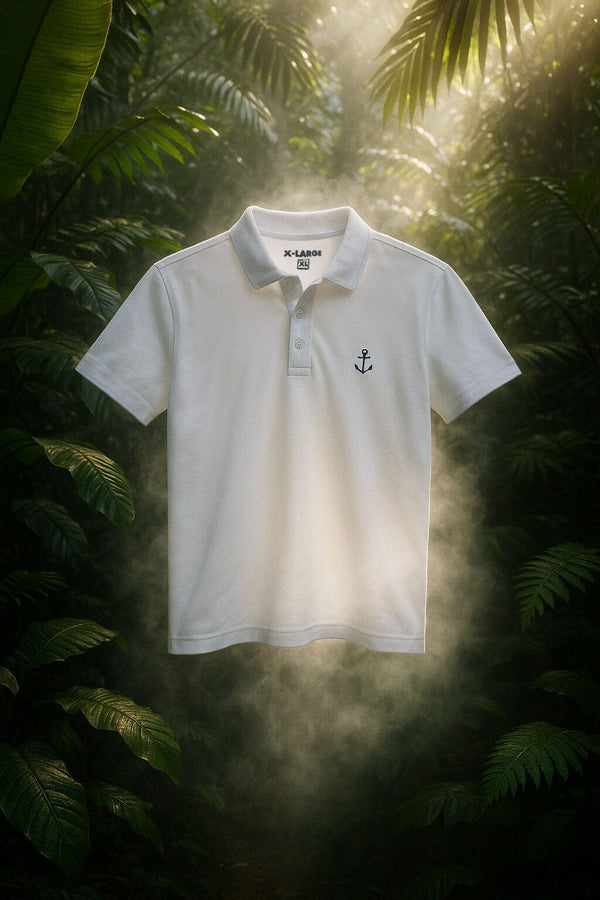 Men's Anchor Embroidered Polo Shirt