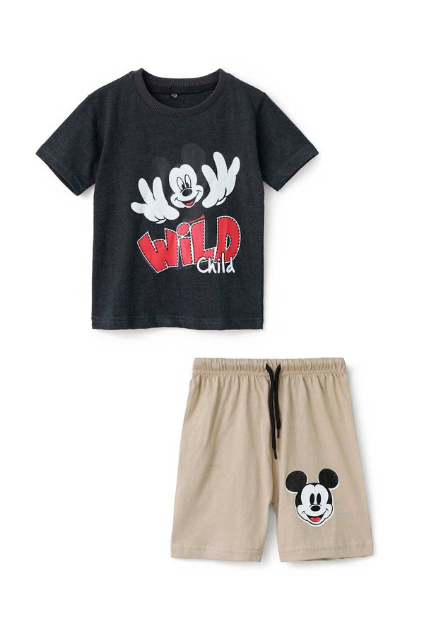 Kid's Wild Child Contrast Twin Set
