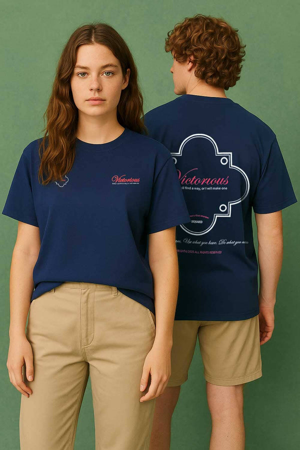 USQUARED Unisex Victorious Drop Shoulder Oversized Minor Fault Tee Shirt