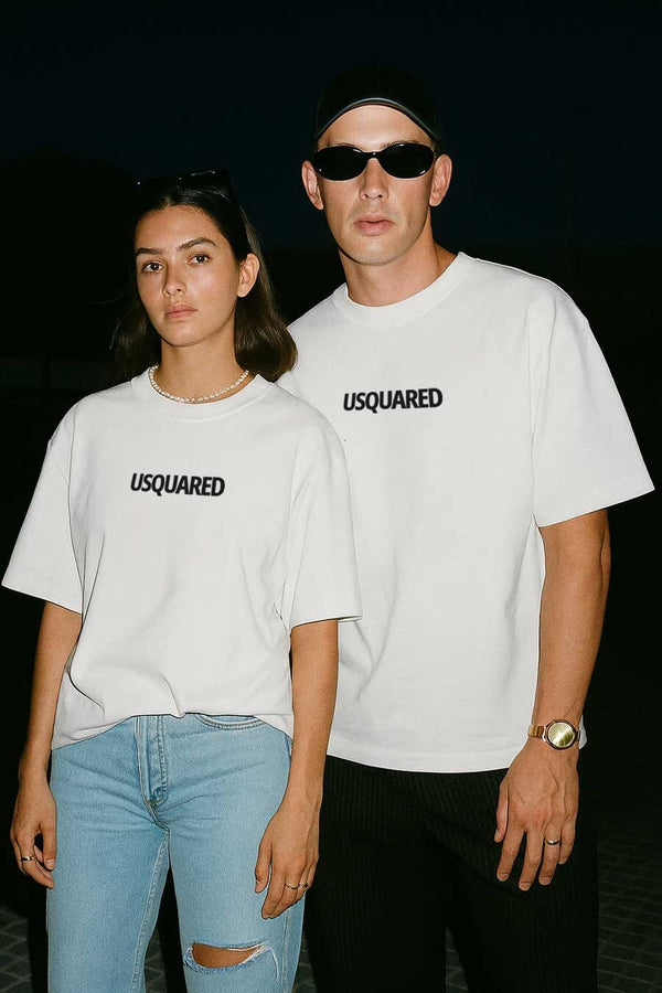 USQUARED Unisex Signature Drop Shoulder Oversized Minor Fault Tee Shirt
