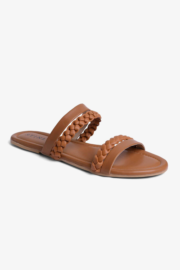 Stinly Women’s Braided Flat Chappal
